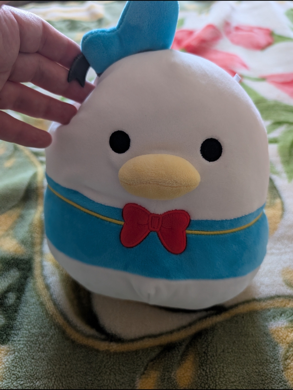 Disney Plush Duck Toy in White, Blue, Yellow & Red
